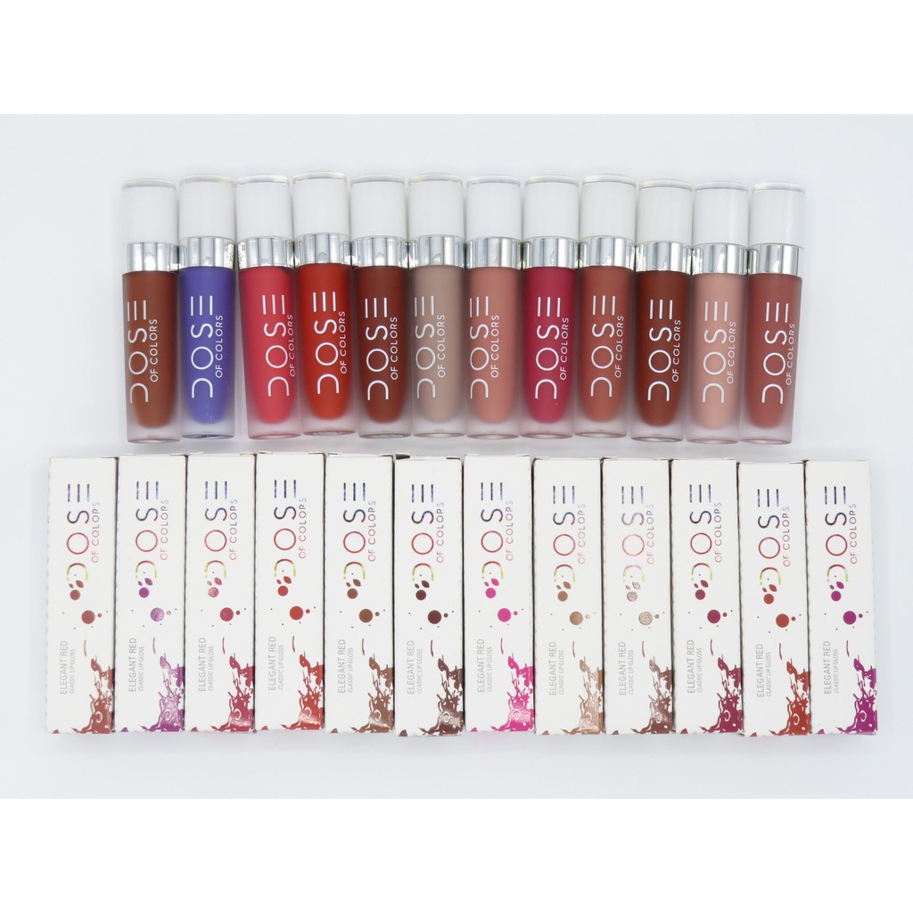 Set 12 Cây Son Dose of Colors Matte Liquid Lipstick