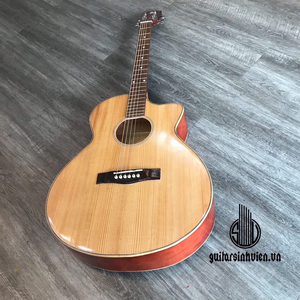 Đàn guitar acoustic size 4/4 - Chuyên tập chơi - Âm vang, có ty chống cong