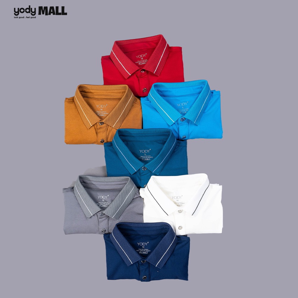 Áo thun polo nam YODY chính hãng cổ bẻ tay ngắn chất vải pima cao cấp mềm mịn APM3013 | BigBuy360 - bigbuy360.vn