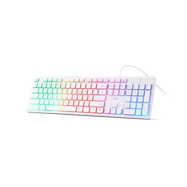 Bàn phím văn phòng đèn LED 7 màu - LED Keyboard Actto KBD-42 HÀNG NỘI ĐỊA HÀN QUỐC CHÍNH HÃNG | BigBuy360 - bigbuy360.vn