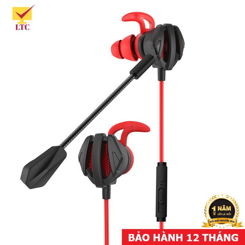 Tai nghe chơi game điện thoại, máy tính G6 Super BASS âm thanh cực đã, tai phone gaming có mic rời, LTC