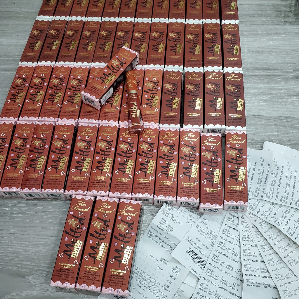 SON KEM LỲ TOO FACED MELTED MATTE GINGER MAN/GIRL/ PUMPKIN SPICE