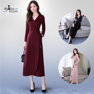 Đầm công sở dáng xòe sang trọng MS2045 - Mysize.vn