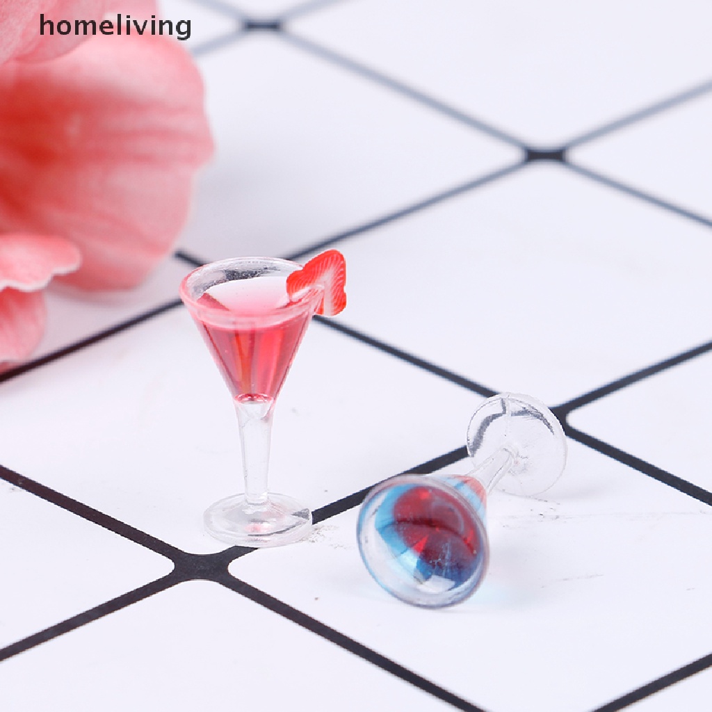 Ly Thủy Tinh Uống Rượu mini Tỉ Lệ 1: 12 Trang Trí Nhà Búp Bê