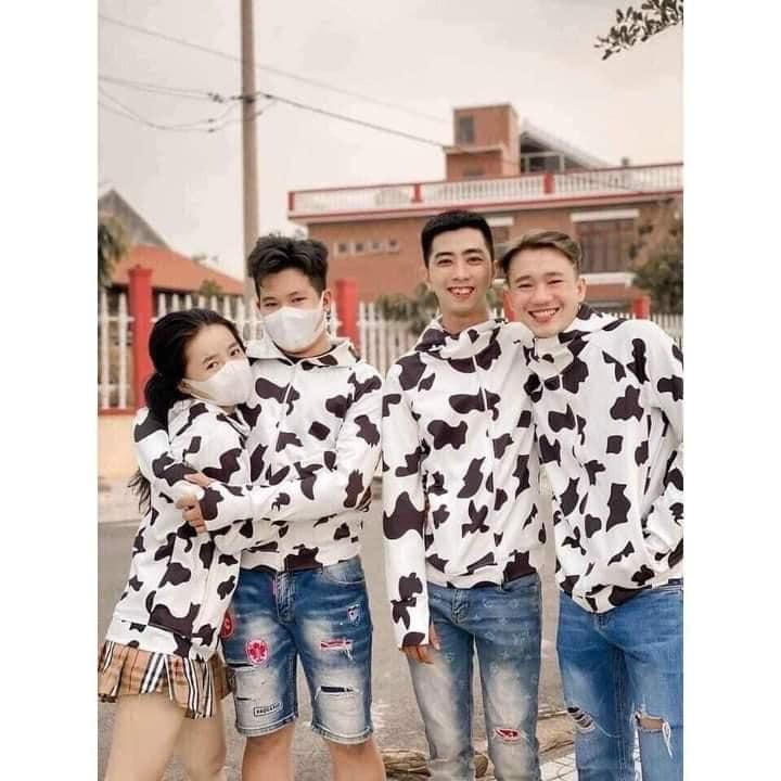 Áo khoác nỉ hoodie bò sữa nam nữ trẻ trung năng động,vải co dãn thoáng khí