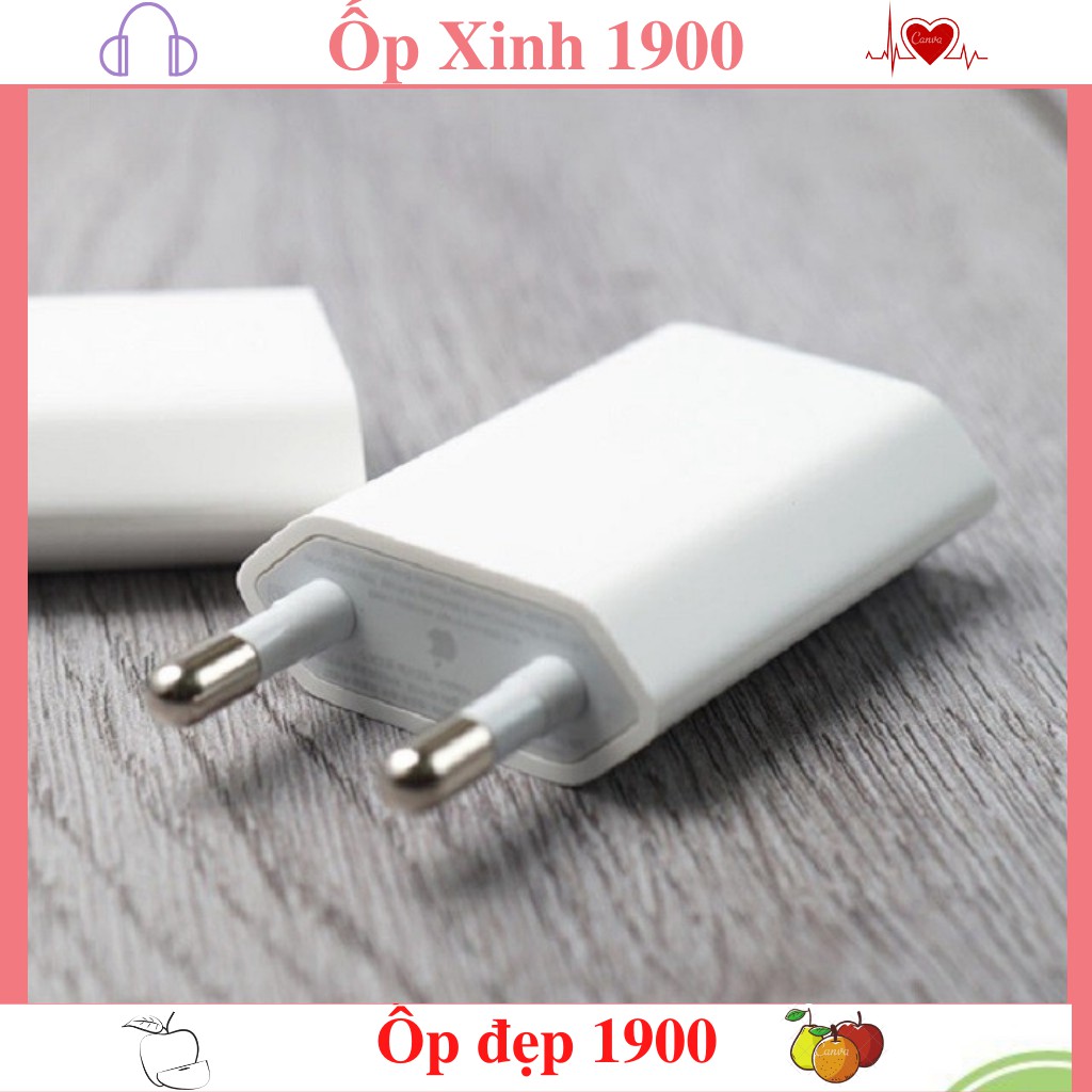 [Mã 2404EL10K giảm 10K đơn 20K] Củ sạc iphone dẹt - Cốc sạc điện thoại dẹt loại A