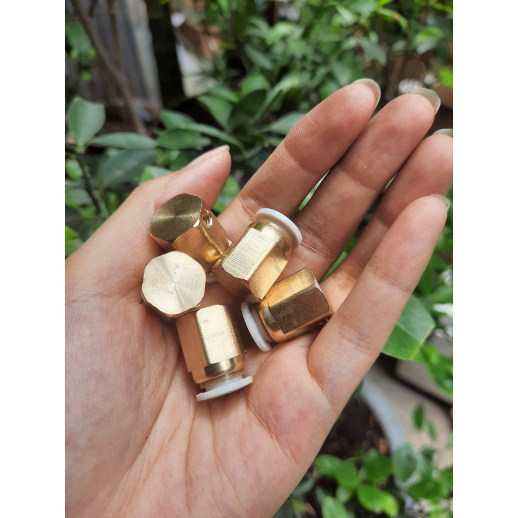 Chân đế đồng chặn cuối ngang và lắp bep phun sương loại đẹp