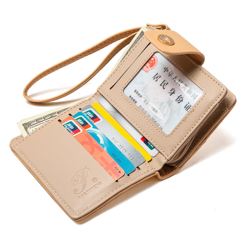 Ví cầm tay có dây khóa kéo thời trang dành cho bạn nữ