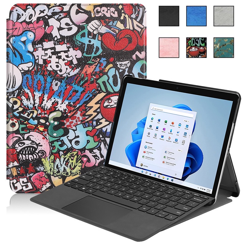 Bao da máy tính bảng PU có giá đỡ cho Microsoft Surface Pro 8 13 Inch