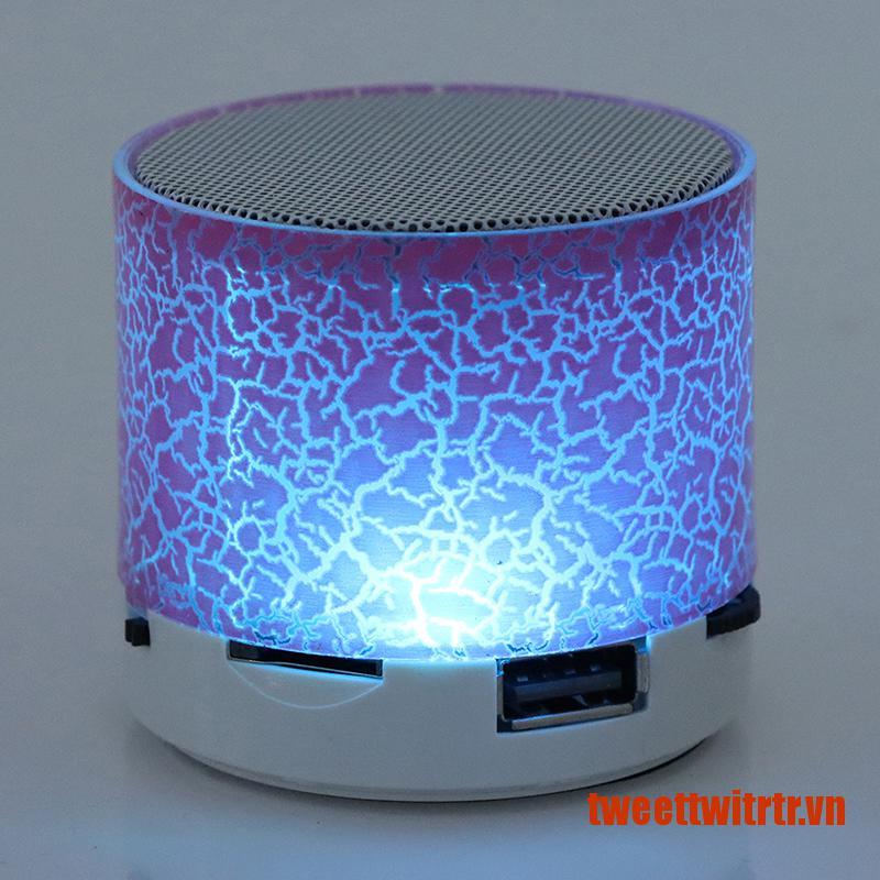 TRTR Mini Bluetooth Crack LED Wireless Loudspeaker Portable MP3 Music Sound Colu