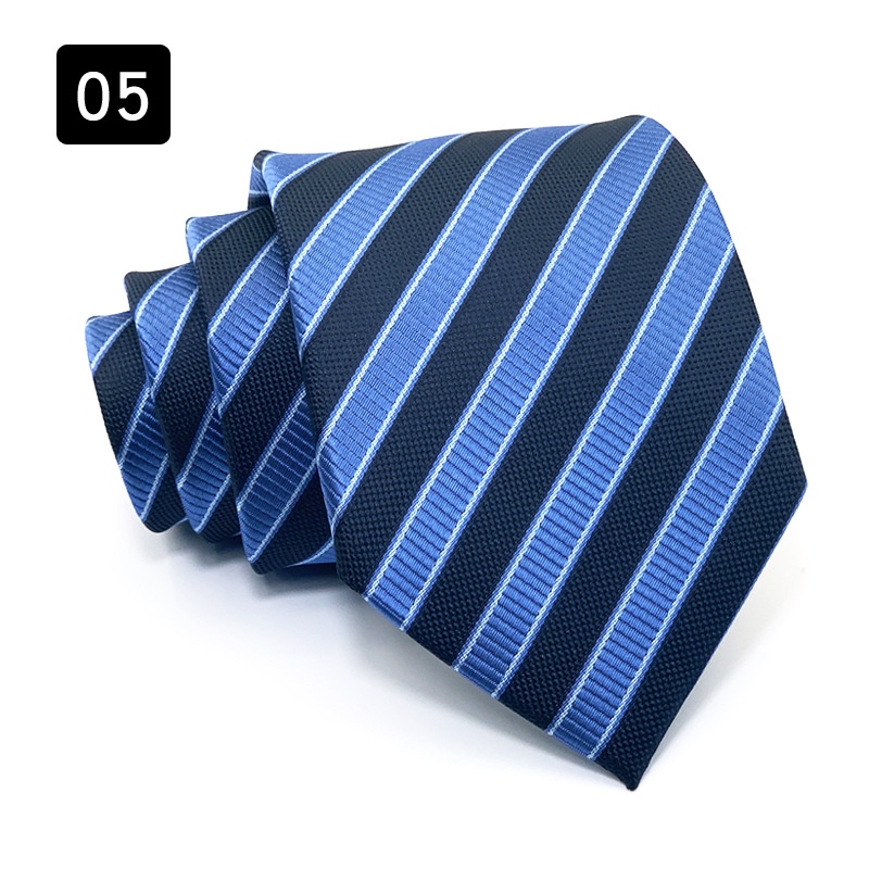 Cà Vạt 8CM Họa Tiết Sọc Thời Trang Sang Trọng Cho Nam