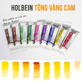 [Mã SKAMLTSM9 giảm 10% đơn 99K] [Rẻ Nhất] Holbein Lẻ Tuýp Lẻ Holbein 5ml - Tông Vàng Cam