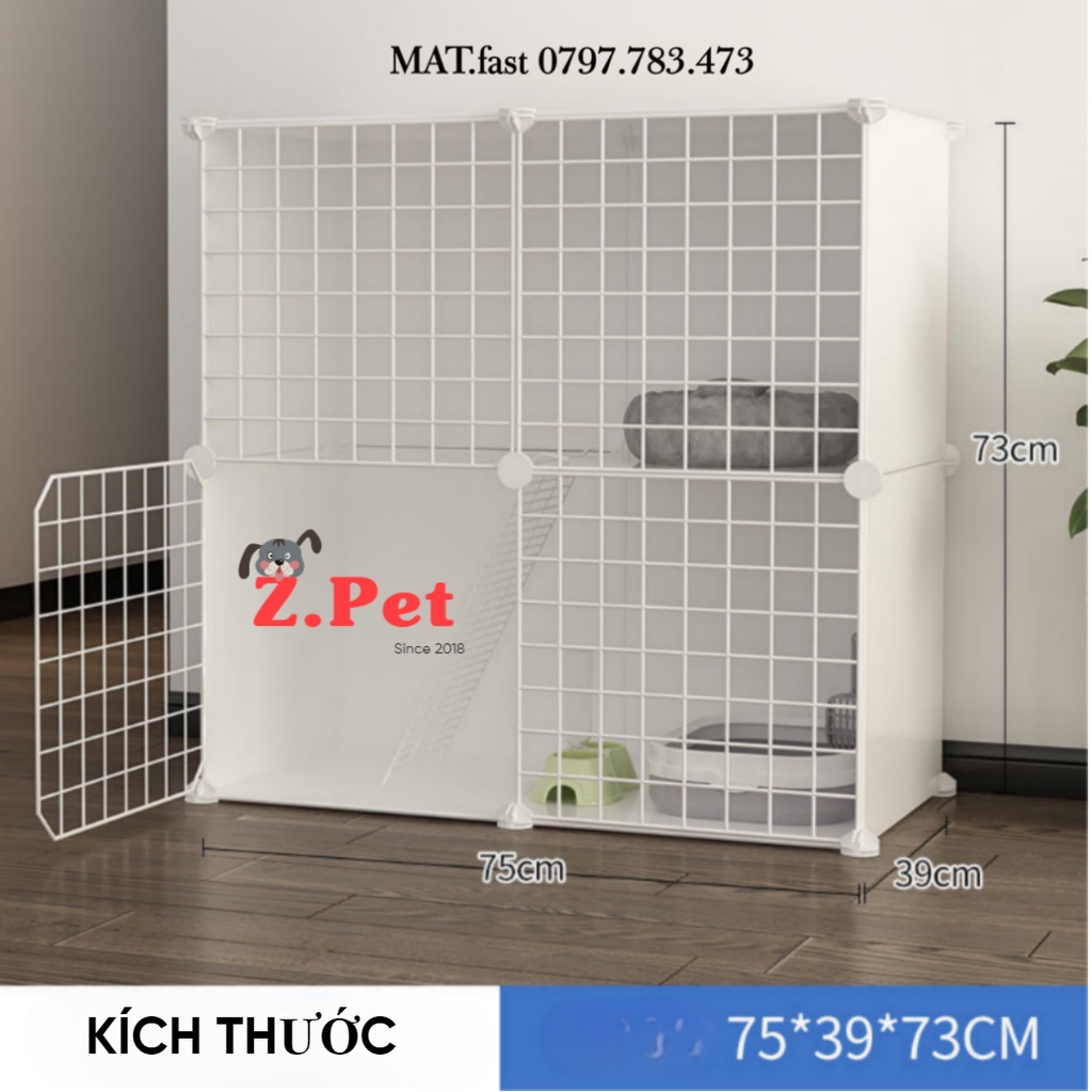 Combo Lưới Ghép Chuồng Quây Thú Cưng Chó Mèo