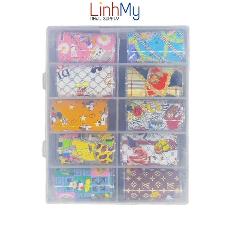 Foil dán móng - foi hoạ tiết báo, foi thương hiệu - Bướm