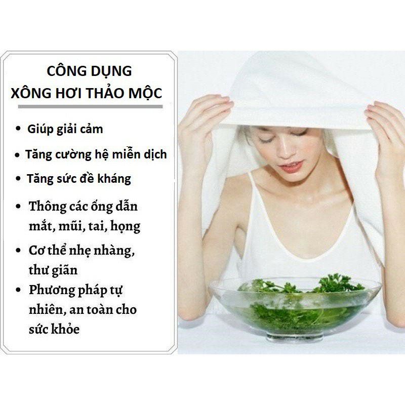 Thảo dược xông mặt - lá thảo dược xông mặt gia truyền gói 100gr organic handmade