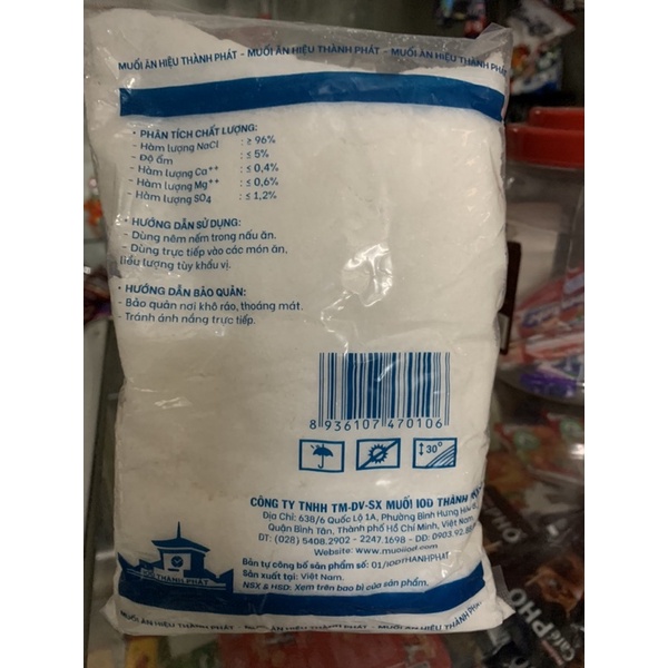 Muối ăn Thành Phát gói 1kg Chất lượng-Vệ sinh
