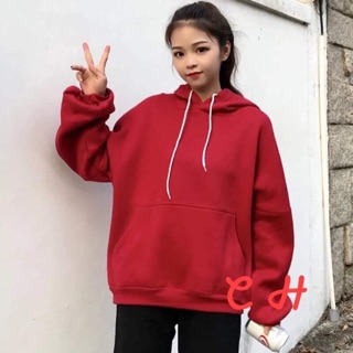 Áo nỉ hodei trơn có mũ -C