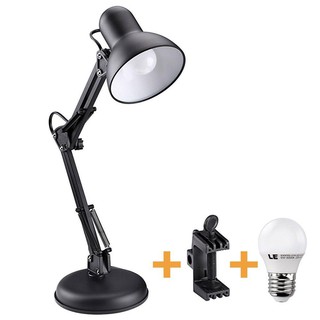 ĐÈN BÀN HỌC TẬP LÀM VIỆC CÓ CHÂN KẸP BÀN PIXAR MT-322 + TẶNG 1 BÓNG LED 7W