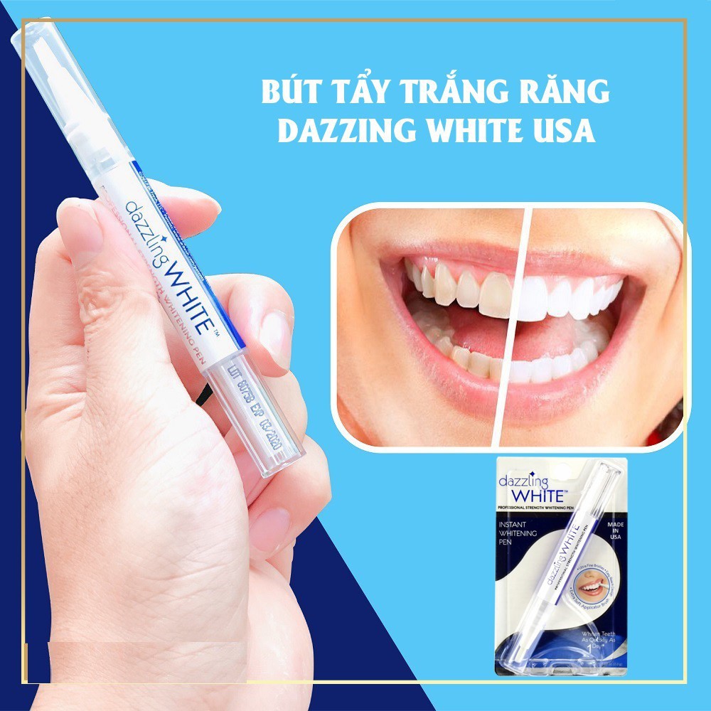 Cọ tẩy trắng răng - Bút tẩy trắng răng - Dazzling White Instant Whitening Pen - Nhập Khẩu USA