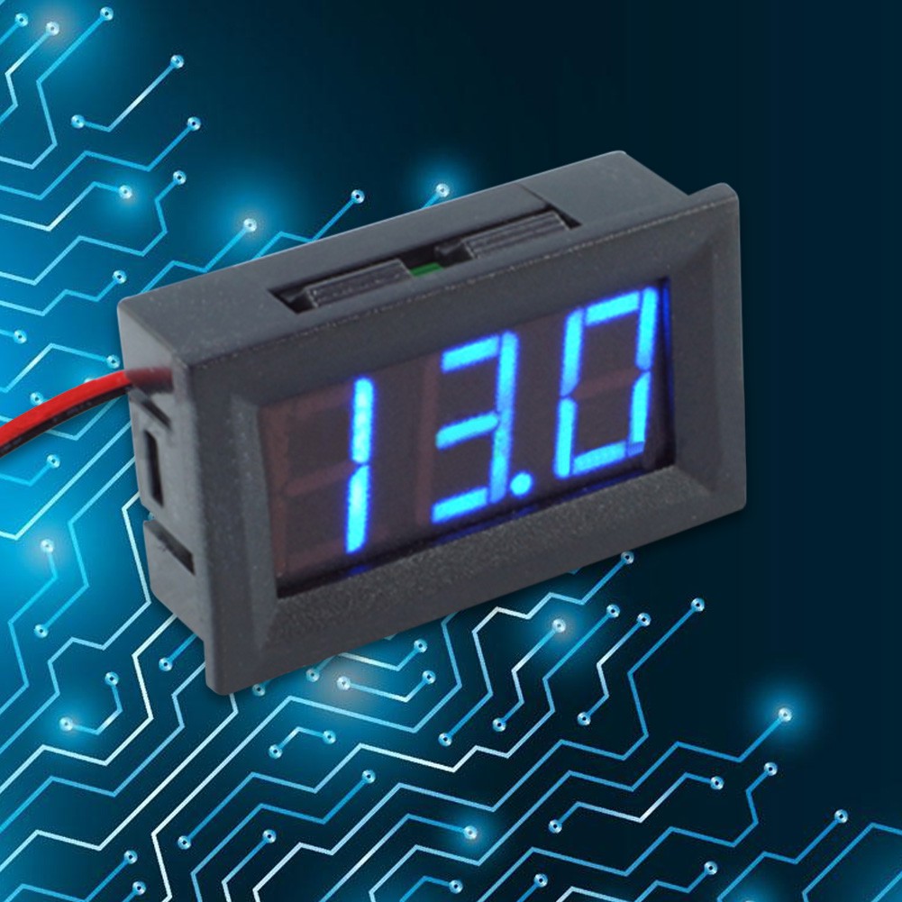 Đồng hồ vôn kế kỹ thuật số 4.5-30V màn hình LED 0.56inch