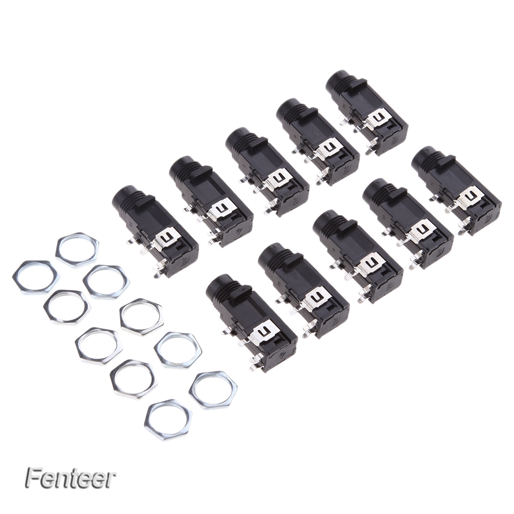 Set 10 Đầu Cắm Micro Âm Thanh 6.35mm / 6.35 Chuyên Dụng