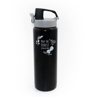 Bình giữ nhiệt Zebra 0.6L nút bấm thông minh - Forest 112824 - Màu Đen