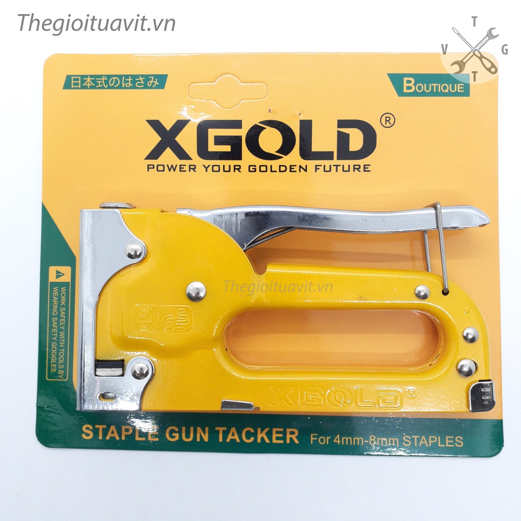 Súng bắn ghim gỗ XGOLD chính hãng 4mm-8mm