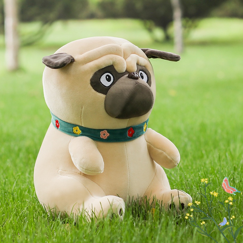 Gấu Bông Chó Pug Mặt Xệ Mềm Mịn Thú Nhồi Bông Đáng Yêu Size 30cm