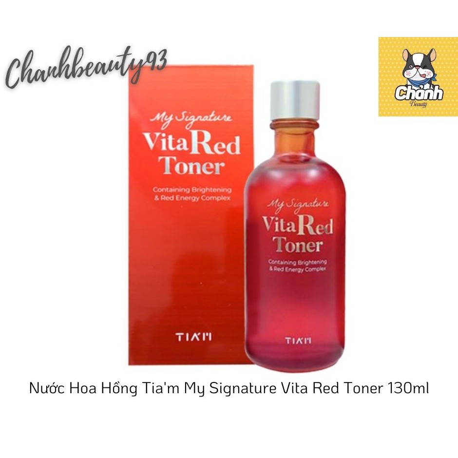 Nước Hoa Hồng Tia'm My Signature Vita Red Toner 130ml