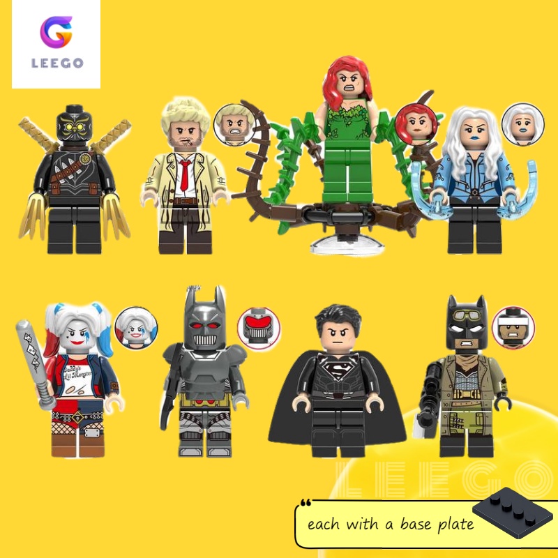 Mô Hình Lego Nhân Vật Siêu Anh Hùng DC Talon John Constantine Harley Quinn Batman