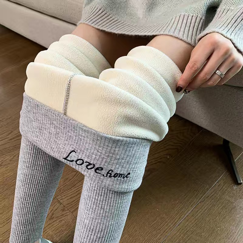 Quần Legging Lót Lông Ấm PEONYB Nữ  🌸 Thun body dáng ôm cạp cao nâng mông, mặc ở nhà mùa đông Ulzzang 🌸