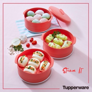 Xửng Hấp 2 Tầng Steam It Tupperware Màu Đỏ