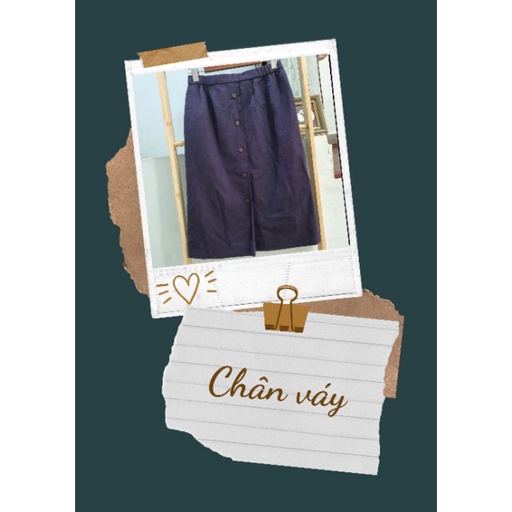 Chân váy dạ, màu tím than, hàng si Nhật