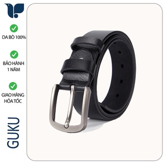 Thắt Lưng Nam Da Bò LV02 Cao Cấp Dây Nịt Nam Da Bò Thật 2 Lớp Khóa Cài Dùng Được Cả 2 Mặt Màu Đen Và Nâu, Hộp Sang Trọng