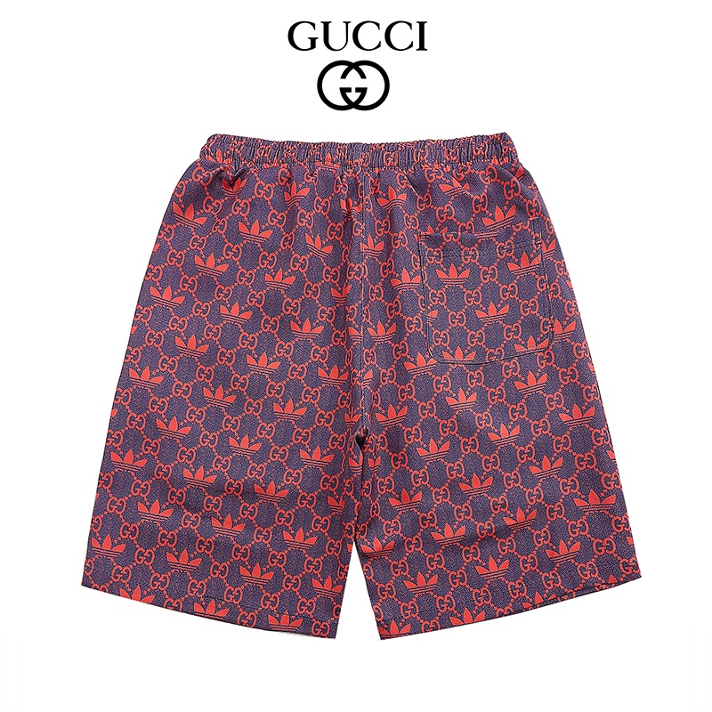 Gu Quần Short Thoải Mái In logo Biểu Tượng Cỏ Ba Lá Cổ Điển Thời Trang Giản Dị Thoải Mái