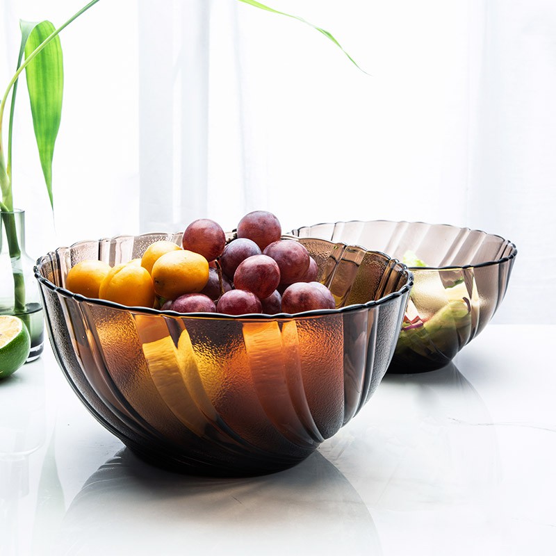 Tô D2003C Duralex - Beau Rivage Nâu khói Creole 22.5cm  Thủy tinh cường lực cao cấp Pháp