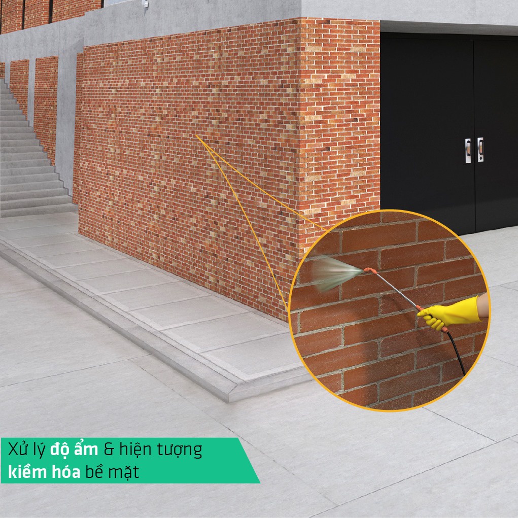 Sika - Màng lỏng chống thấm trong suốt, chống ố, chống rêu mốc, thẩm thấu nhanh Sikagard 905W  SIKA THẾ VŨ