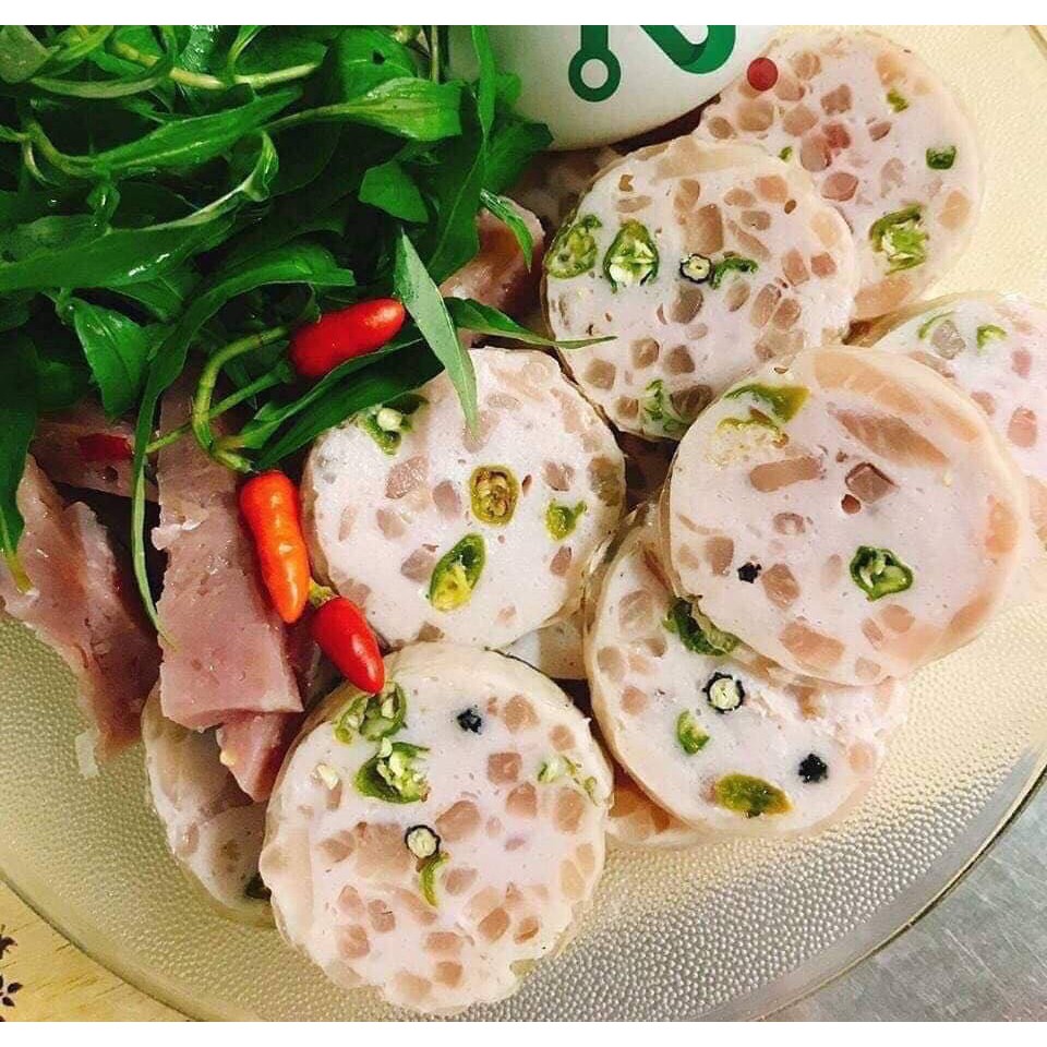 CHẢ DA ỚT XIÊM XANH THÀNH HẰNG (CÂY 500GRAM) SIÊU GIÒN DAI