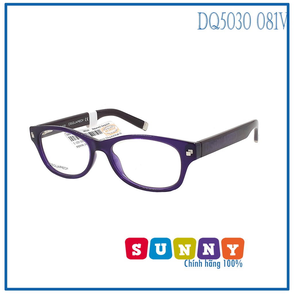 Gọng kính cận DSquared2 DQ5030 - bảo hành vĩnh viễn, sp chính hãng 100%, thiết kế dễ đeo bảo vệ mắt