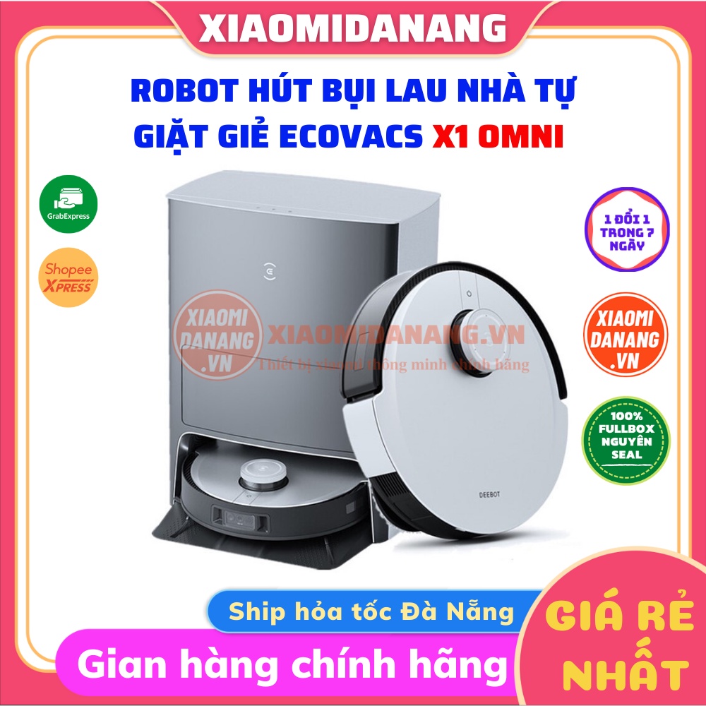 Robot hút bụi lau nhà Ecovacs Deebot X1 OMNI Phiên bản quốc tế Bảo hành 24 Tháng