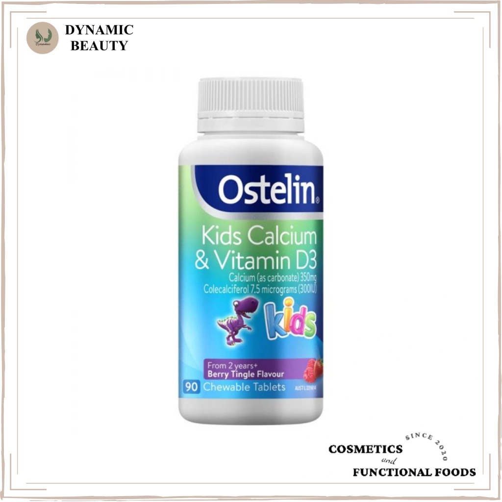 [Hàng chuẩn Úc] Viên nhai ostelin bổ sung canxi và vitamin d Ostelin kids calcium & vitamin D3 90 viên của Úc