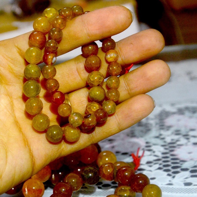 Vòng tay chuỗi đá mã não Vân rắn