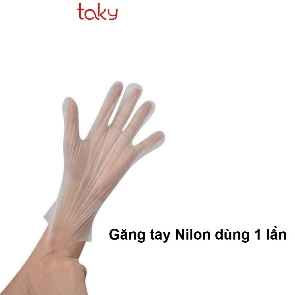 Găng Tay - Taky, Nilon Mỏng, Siêu Dai, Không Mùi, Tiện Dụng Dùng 1 Lần Nấu Ăn - Làm Bếp - Vệ Sinh, 5858