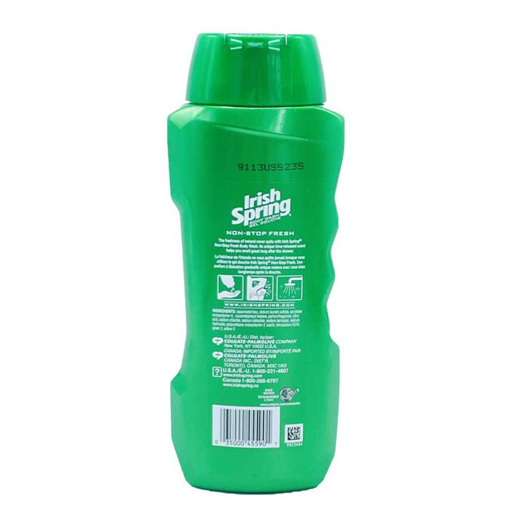 Gel tắm Irish Spring Non-Stop Fresh, 532ml