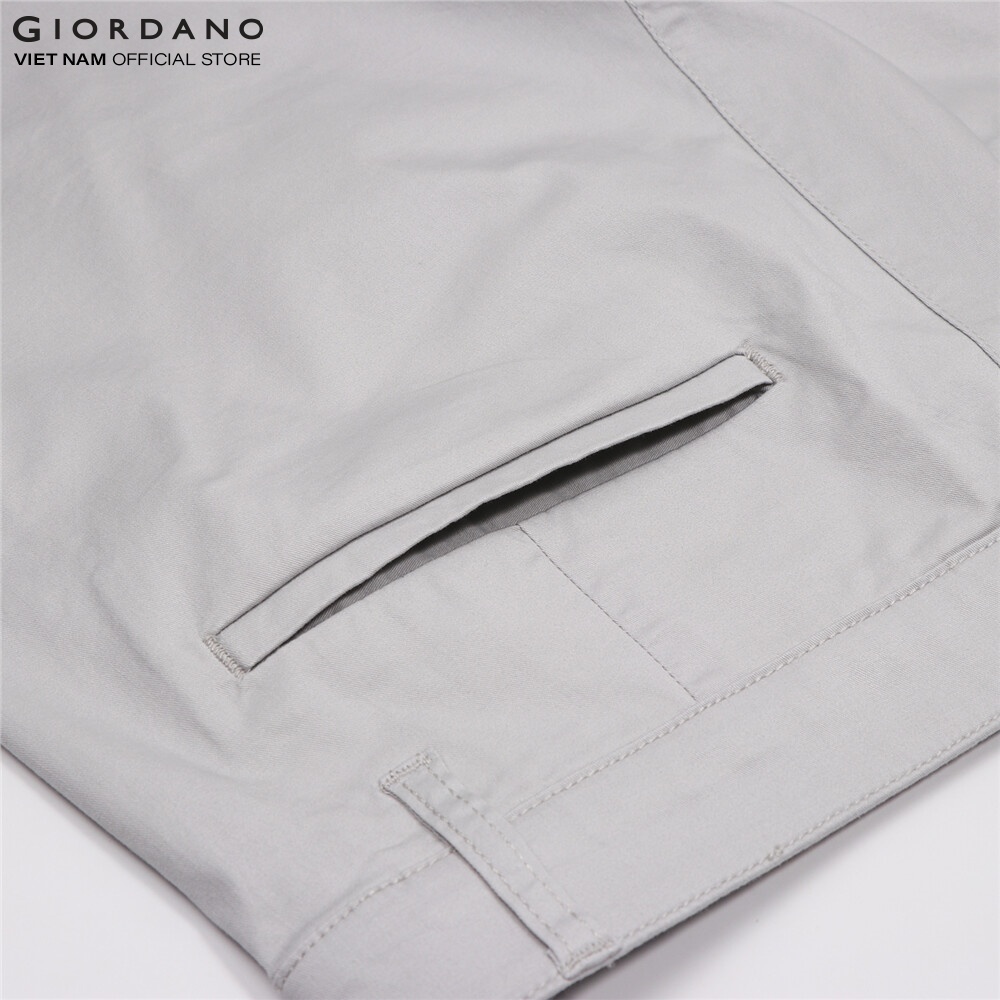 Quần Lửng Kaki Nam Slim Tapered Giordano 01122002