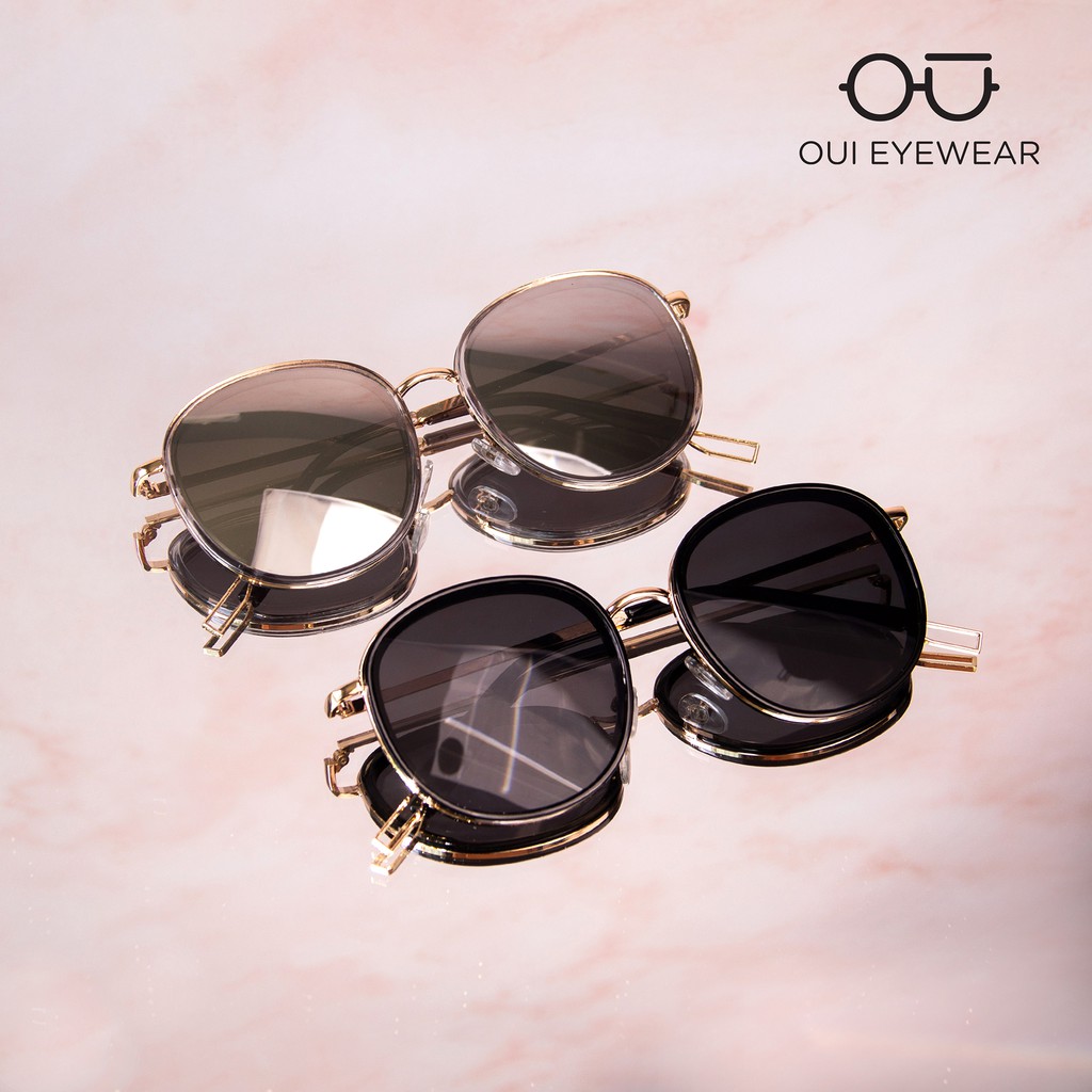 Kính mát tròn gọng kim loại thời trang MK0001
