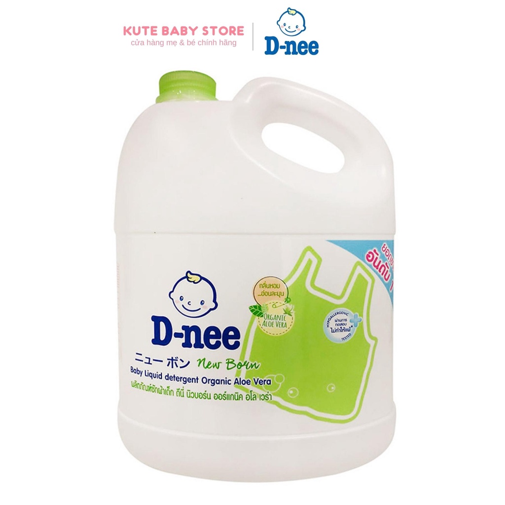 Nước giặt Dnee Thái Lan 3000ml màu xanh lá (Chính hãng có tem công ty Đại Thịnh)