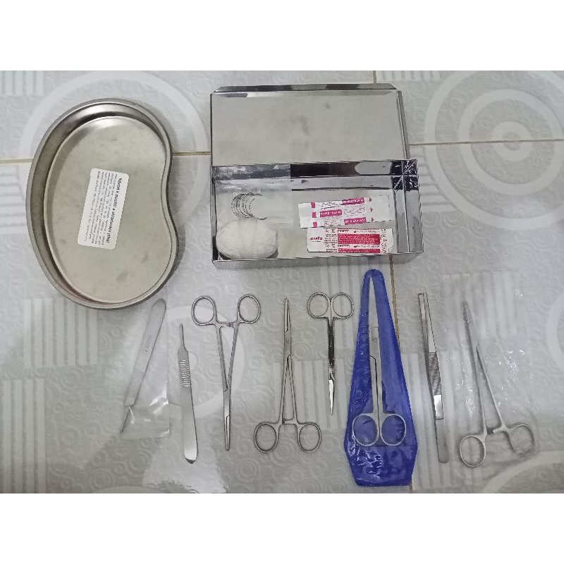 Bộ thực tập khâu y tế 13 món + Áo thực tập