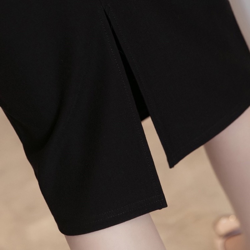 Chân Váy Công Sở Bút Chì Xẻ Sau Peplum Dài 70cm  Bigsize  Body