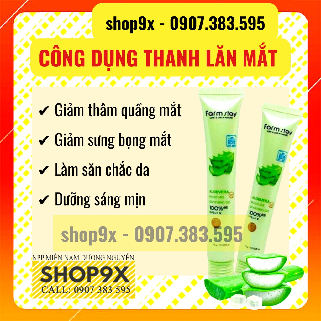 Cây Lăn Mắt Nha Đam Farm Stay Giảm Thâm Quầng Bọng Mắt